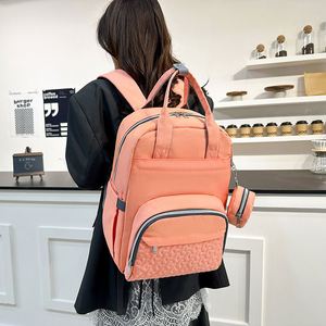 3Pcs Mommy <b>Backpack</b> Insulated Bag Set Simple Plain Color Baby Diaper <b>Backpack</b> Lightweight Maternity Bags - Product Image 3