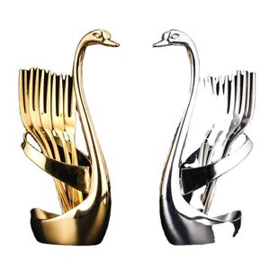 2022 جديد الترويجية الفولاذ المقاوم للصدأ بجعة أنيقة ملعقة وشوكة مجموعة - Product Image 2