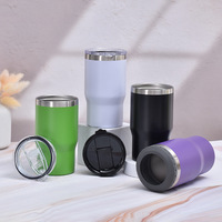 2026 Emerit Gobelet isotherme à double couvercle avec logo personnalisé, modèle standard 14oz, refroidisseur de bouteilles et support pour canettes de bière pour la vente en gros