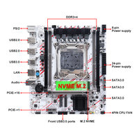 Cartes mères X99 M-ATX de haute qualité, RAM DDR3, LGA2011-3, carte mère de jeu pour ordinateur de bureau