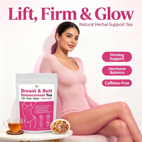 Thé OEM pour l'amélioration des seins et des fesses, mélange d'herbes naturelles 8 en 1, hormones féminines, lifting, fermeté du buste, des fesses, amélioration de l'élasticité de la peau