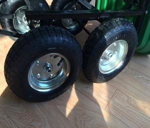 Rimorchio Ribaltabile in Rete d'Acciaio Resistente per ATV/UTV con Recinzione - Product Image 6