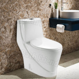 Inodoro de una Pieza con Combinación de Dos Colores, Inodoro de Cerámica Integrado Colorido para Baño, <span class=keywords><strong>WC</strong></span> para Uso Doméstico en Oriente Medio y África - Product Image 2