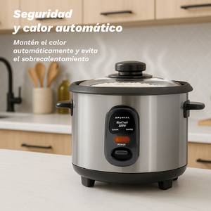 Cuociriso Grunkel 0.6L 300W in Acciaio Inossidabile con Funzione Mantenimento Calore - Product Image 5