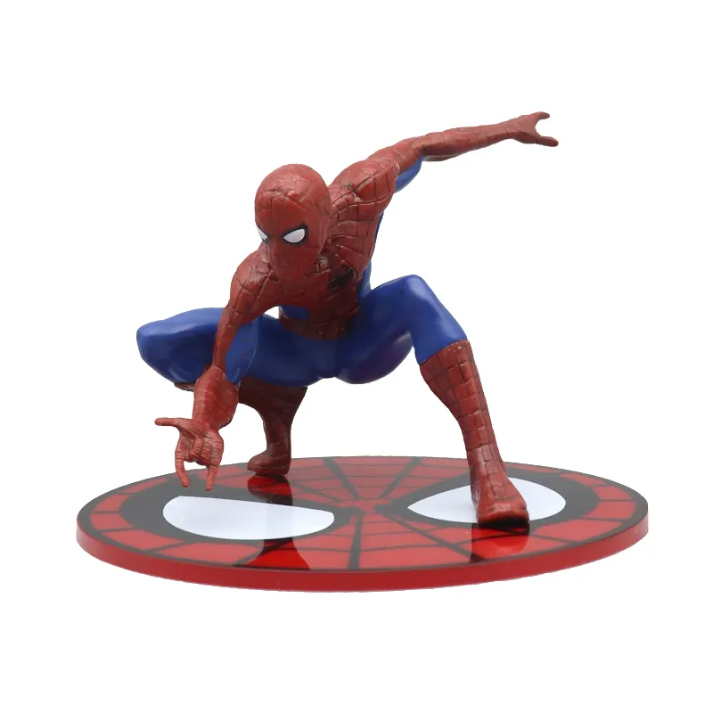 Marve1-figuras de acción de superhéroes, spiderman sólido, modelo de película de PVC, regalo para niños