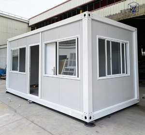 Casa Contenedor Desmontable <span class=keywords><strong>de</strong></span> <span class=keywords><strong>Diseño</strong></span> Modular <span class=keywords><strong>de</strong></span> 20 pies con Sistema Eléctrico para Tienda Temporal, <span class=keywords><strong>Casas</strong></span> Prefabricadas en Paquete Plano - Product Image 1