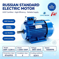 Moteur asynchrone triphasé 380V 6 pôles 7,5 kW 11 kW 15 kW 18,5 kW à fonctionnement stable, norme russe, pour machines de convoyage