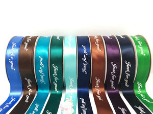 Bénédiction 2.5cm 1 pouce en gros boîte-cadeau emballage <span class=keywords><strong>ruban</strong></span> juste pour vous <span class=keywords><strong>ruban</strong></span> pour fleur chaussure gâteau Graduation vêtements emballage - Product Image 2