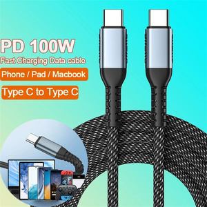 Cable USB C a C de 2 Metros y 100W para iPhone <span class=keywords><strong>13</strong></span>, Huawei, Xiaomi <span class=keywords><strong>POCO</strong></span> <span class=keywords><strong>X3</strong></span> M3, Samsung, Macbook, iPad, Cable de Carga Rápida y Transferencia de Datos - Product Image 2