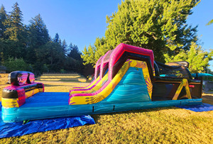 Toboggan gonflable commercial, parcours d'obstacles aquatique, parcours d'obstacles <span class=keywords><strong>pour</strong></span> piscine, extérieur, <span class=keywords><strong>pour</strong></span> adultes et enfants - Product Image 2