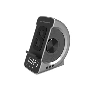 Bluetooth Speaker Wireless Charging Clock Digital Alarm Clock With Snooze Function For Desktop Bedroom Use - Product Image 1