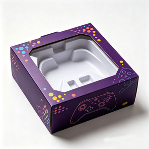 Boîte de rangement pliable en carton ondulé personnalisée pour console de jeux rétro, boîte d'expédition de remplacement pour collection de jeux - Product Image 4