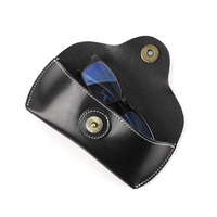 Étui à lunettes de luxe en cuir tanné végétal, fait main, en cuir de vachette pleine fleur, pochette portable pour lunettes de soleil, boîte de rangement de voyage