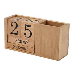 Cute Rustic Cubicle Desk Calendars Office Table Decor Plant Tray Desk Decoration