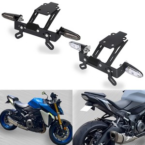 Pour 2015 2016 2017 2018 2019 2020 <span class=keywords><strong>2021</strong></span> 2022 2023 2024 2025 GSX-S1000 <span class=keywords><strong>GSXS</strong></span> 1000 /F Eliminateur de garde-boue arrière avec clignotants LED - Product Image 1