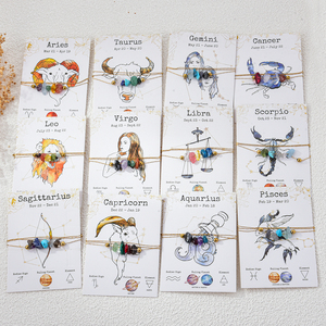 Vente en gros de 12 colliers pendentifs en pierre naturelle plaqués or 18 carats, à la mode, pour femmes et cadeaux pour hommes - Product Image 5