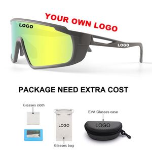Shield Sunglasses Custom logo Bikers Over Sized Prescription Sports <b>Eyewear</b> Windproof Polarized Baseball Sunglasses for Mens - Product Image 3