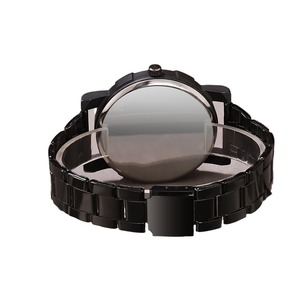 นาฬิกาควอตซ์แฟชั่นผู้ชายขายส่ง สายสแตนเลสสีดำ - Product Image 6