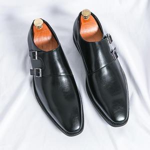 Chaussures en cuir à boucle grande taille pour hommes – Nouvelle collection, tendance, polyvalentes, confortables, pour affaires, décontractées ou mariage - Product Image 2