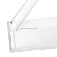 Boîte de présentation de stockage en acrylique transparent Rectangle Case Container avec couvercle magnétique
