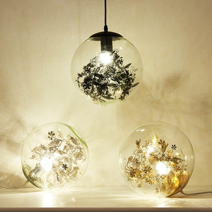 Moderno de cristal claro de <span class=keywords><strong>la</strong></span> venta caliente bola globo de patrón de flor colgante de luz de lámpara de araña para <span class=keywords><strong>restaurante</strong></span> - Product Image 6