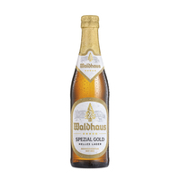 Cerveza Lager Alemana Galardonada Waldhaus Spezial, Elaborada con Agua de Manantial Ligera, Malta y Lúpulo, 500 ml, 20 IBU, 5.6% ABV, para Conocedores