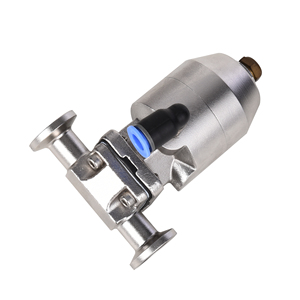 Válvula de Diafragma Tipo MiniI de Acero Inoxidable Sanitario SS316L con Actuador Neumático de Acero Inoxidable - Product Image 4