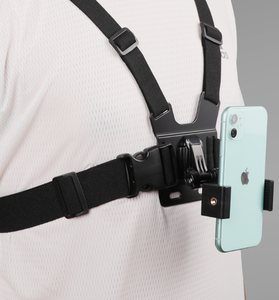 Soporte de correa de pecho para teléfono para videos Pov/vlog soporte de arnés de pecho para Iphone 13 12 11pro Max <span class=keywords><strong>Plus</strong></span> <span class=keywords><strong>Go</strong></span>/pro/soporte de teléfono de pecho - Product Image 1