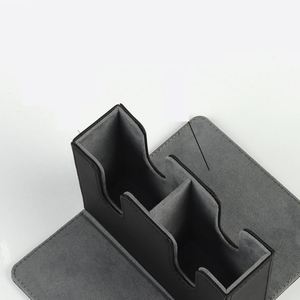 Étui portable en cuir PU pour cartes à collectionner avec fermeture magnétique, thème fantaisie rouge et noir 26,5x18x10cm - Product Image 3