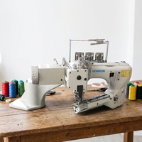 Machine à coudre HK-62G pour usage domestique, moteur à engrenages, entraînement direct haute vitesse, fonction de coupe