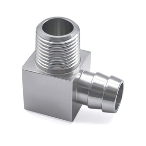 Adaptador de manguera de aleación de aluminio de 90 grados, 1/2 NPT a 5/8 pulgadas con conexión de púas para mangueras de refrigerante automotrices - Product Image 4