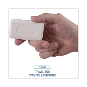 Boardwalk BWKNO3SOAP #3 Bar Floral Fragrance Face and Body <b>Soap</b> Paper Wrapped (144/Carton)-Mini Travel Set - Product Image 6