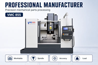Centre d'usinage vertical en promotion, fraiseuse CNC 3 axes BT40 VMC850/855 pour métaux