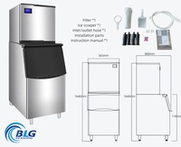 Máquina de Hielo en Cubos BLG de un Solo Toque, Máquina de Hielo Segura con Filtro de Purificación para Tiendas de Bebidas, Disponible al por Mayor