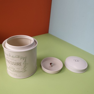 Scatola in Latta Personalizzata con Stampa CMYK per Tè Sfuso e Caffè, Contenitore Ermetico Riutilizzabile con Doppio Coperchio - Product Image 4