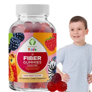 Toptan özelleştirilebilir mantar fiber gummies günlük prebiotic fiber takviyesi gummies pectin fiber gummy çocuklar için