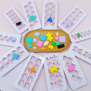 ชุดตัดขนมฟองดองท์รูปทรงเรขาคณิต 3 ชิ้น แบบตัดได้หลายรูปทรง ตัดลายเกล็ดปลา สำหรับตกแต่งขอบเค้ก - Product Image 2