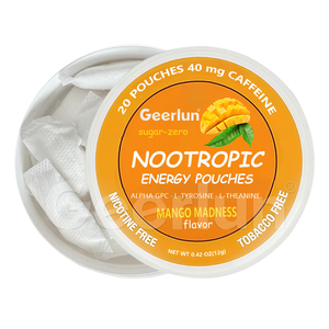 Venta al por Mayor <span class=keywords><strong>de</strong></span> Suplemento <span class=keywords><strong>de</strong></span> Vitamina B con Sabor a Mango, Focus Boost, Sin <span class=keywords><strong>Nicotina</strong></span>, Cafeína, Bolsita Energética - Product Image 1