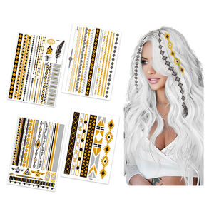 بيع بالجملة وشم مؤقت لاصق ماسي حجر الراين جوهرة وجه جسم ملصق جوهرة لحفلات المهرجان - Product Image 5