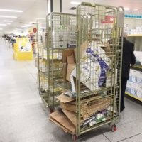 Chariot pliable de conteneur de cage de petit pain de Offre Spéciale de Rolltainer personnalisé par E-DECK de supermarché