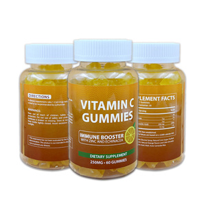 Gomitas Veganas de Vitamina C Sin Azúcar a Base de Pectina, Suplemento Orgánico de Vitamina C, Sin OMG, Gomitas Naturales para Reforzar el Sistema Inmunitario, Venta al por Mayor - Product Image 1