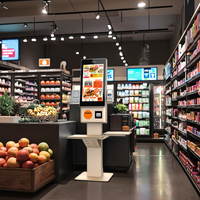 Kiosque en libre-service pour restaurant LIEN, réduction des temps d'attente, avec SDK et écran tactile pour utilisation dans les centres commerciaux, kiosque de paiement automatique