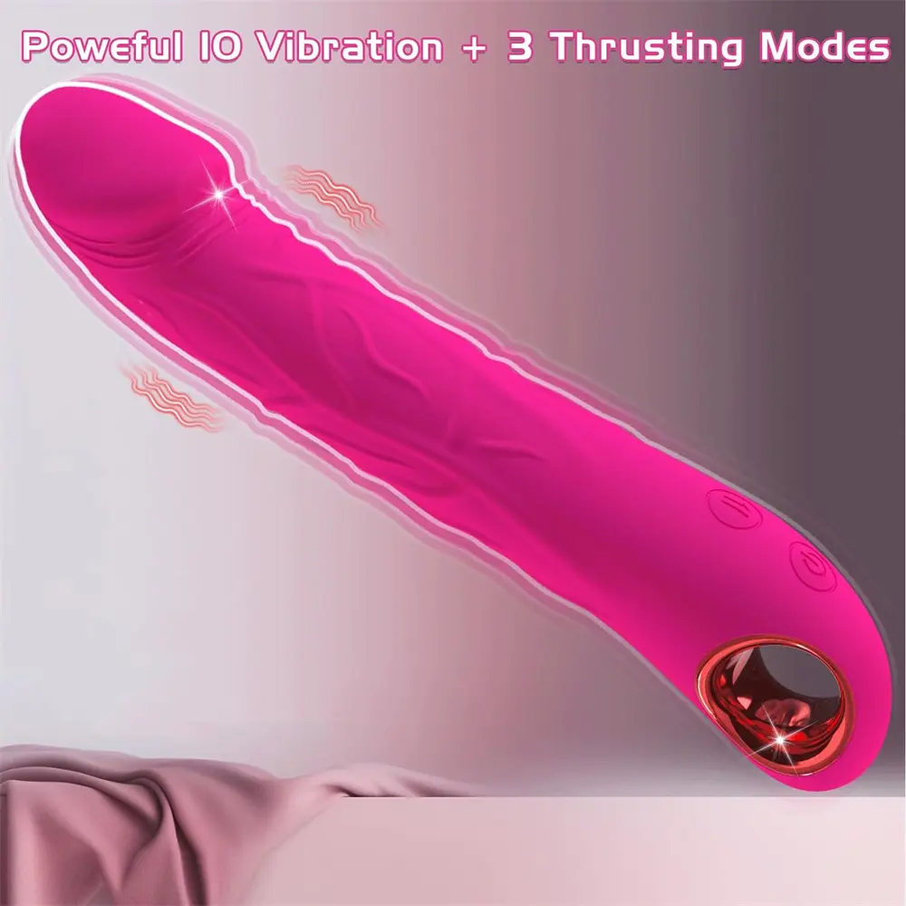 Neonislands Sexspielzeug Vergnügen weiches Silikon Anal-G-Punkt Klitoris Nippelvibratoren realistischer stoßender vibrierender Dildo für Damen