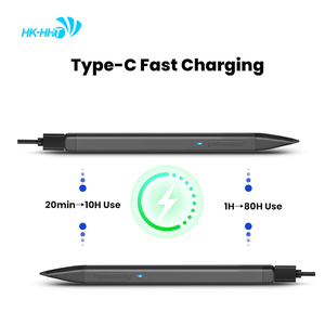 HK-HHT Penna Stilo Ricaricabile Sottile in Metallo 2 per Microsoft Surface Pro <span class=keywords><strong>12</strong></span>/11/10/9/8/7/6/5/4/3/<span class=keywords><strong>X</strong></span> con 4096 Livelli di Pressione e Rilevamento del Palmo - Product Image 2