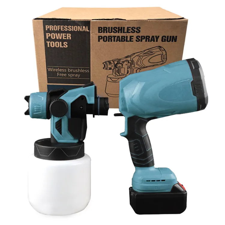 FPQ-1Power Tools Portable Paint Sprayer Cordless electric Tool electrostatic paint spray gun Includes battery