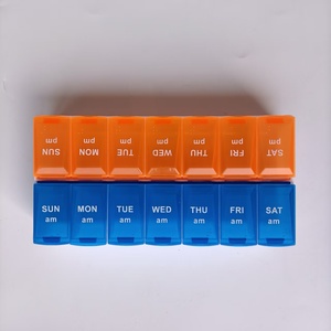 14 Compartments Pill Box Promotional Medicine Organizer with Custom Logo Printing