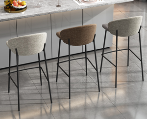 <span class=keywords><strong>Mesa</strong></span> de <span class=keywords><strong>Bar</strong></span> y silla ligera de lujo, mueble nórdico moderno con respaldo simple, combinación de barra de mármol - Product Image 6