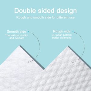Petits mouchoirs en coton biodégradables jetables personnalisés de 20x20 cm <span class=keywords><strong>Serviette</strong></span> de visage non tissée pour les soins de la peau - Product Image 4