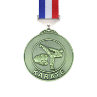 Modèle de médailles de sport très vendu avec logos personnalisés peints, finition argent/or/bronze/antique