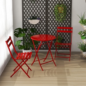 Folding Outdoor Cafe Dinning <strong>Bistro</strong> <strong>Table</strong> <strong>and</strong> <strong>Chairs</strong> Set - Product Image 3